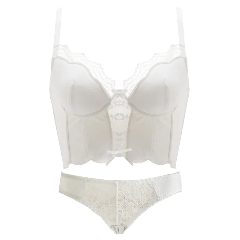 TAVIMART - Bralette Thin Lingerie For Women Sexy Lace Brassiere bustier Bra Underwear Female Panty Sets Y3767