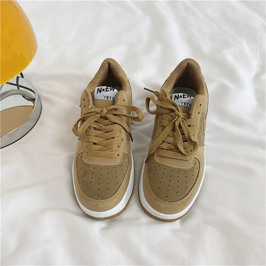 TAIVIMART - Men Casual Sneakers Retro Star Fashion Low Top Couple Skateboard Shoes New Trend Sports Shoes Men Women Running Shoes Jordans