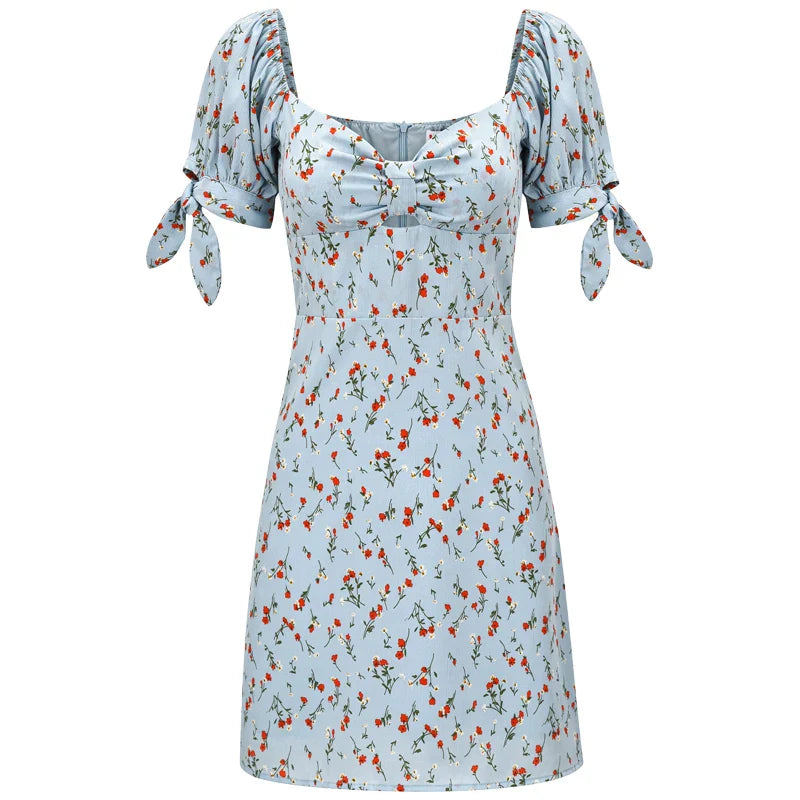 nvxiot  -  French Retro Short Sleeve Dress