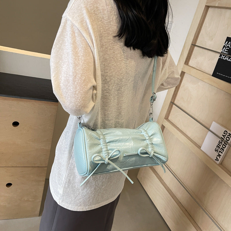 VZYZV 2025 Sweet Bow Pillow Bag Women's popular New Trendy Fashion Casual Messenger Bag Versatile Shoulder Underarm Bag