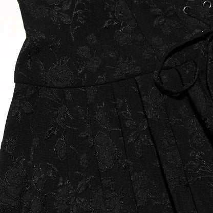 vzyzv  -  Autumn Women Black Lace Up Bodycon Dress Sexy Mini Spaghetti Strap Pleated Dress Female Birthday Party Dresses