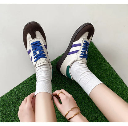 vzyzv  -  Retro Casual Sneakers Women Fashion Platform Sports Shoes Woman Comfortable Suede Women's Vulcanize Shoes zapatillas de mujer