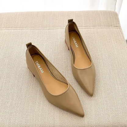 vzyzv  -  Ladies Pumps Pointed Toe With Medium Heels Women's Shoes Korean Style Luxury Quick Delivery Non Slip Hot Trendy And Low Price