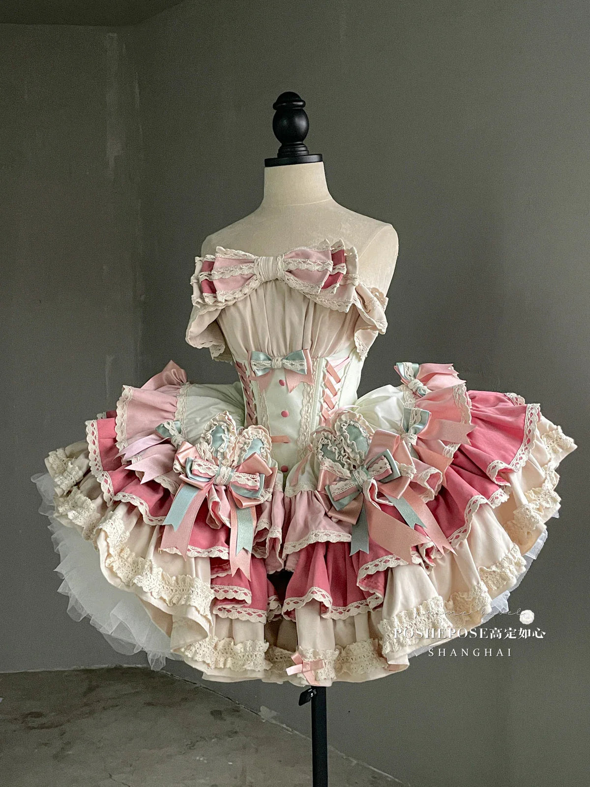 vzyzv -  New 2024 Spring Summer Lolita Sweet Girl Women's Strapless Princess Dress Big Bow Lace Ruffled Pettiskirt Mini Party Dresses