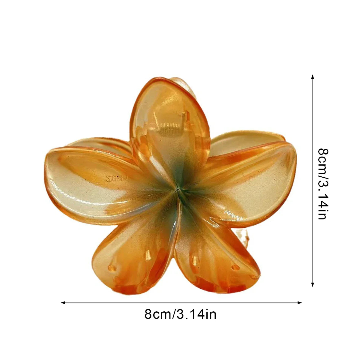 vzyzv -  New Gradient Flower Acrylic Hair Claws Clip For Women Girls Sweet Hairpins Summer Beach Hawaiian Headwear Hair Accessories