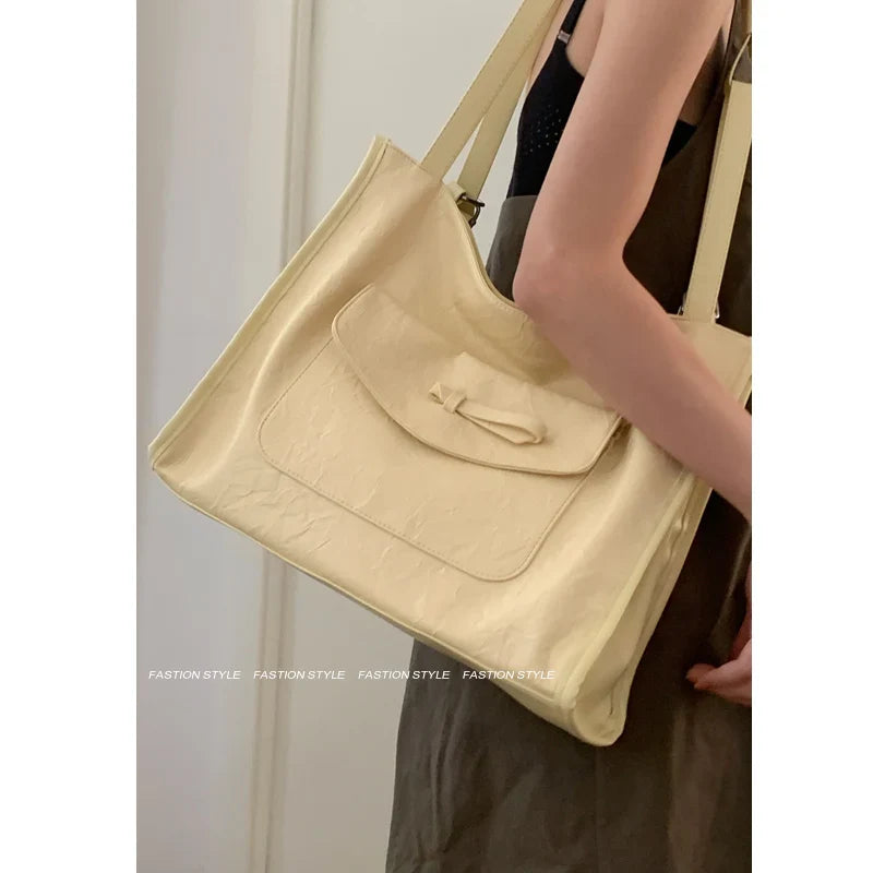 vzyzv -  Korean Large Capacity Shoulder Bag Women's 2024 New Summer Fashion Commuter Handbag Versatile Casual Tote Bags