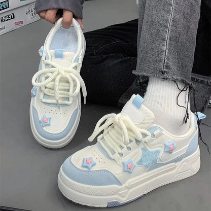 vzyzv -  Kawaii Platform Sneakers Women's Sports Shoes Spring Summer 2024 Casual Vulcanize Tennis Female Skateboard Korean Footwear