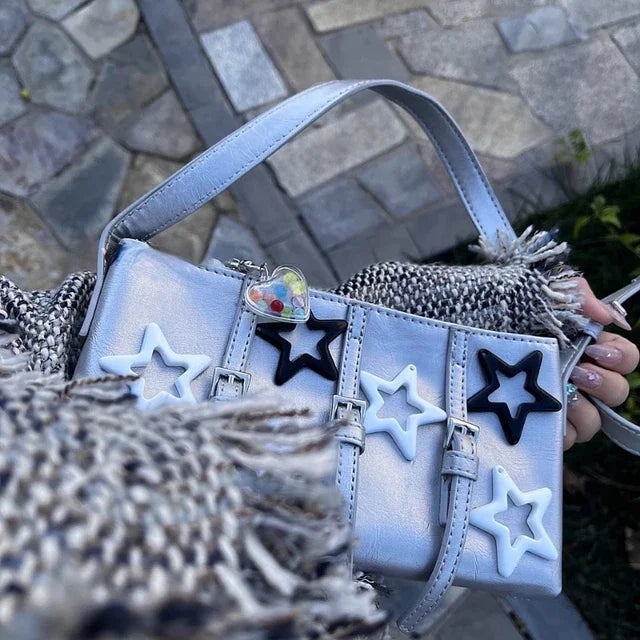 vzyzv  -  Personality Star Design Sweet Handbags Women Y2k Aesthetic Streetwear Women's Shoulder Bags Trendy Vintage Korean Underarm Bag