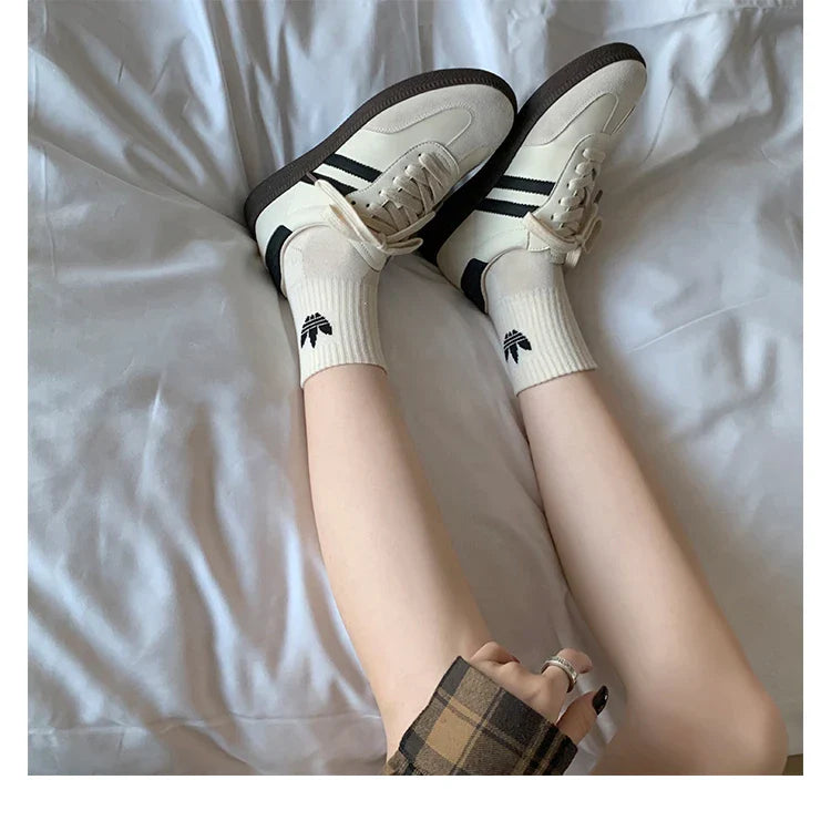 vzyzv  -  Fall New Canvas Women Retro Flower Casual Sports Platform Thick Bottom Comfortable Low-Top Couple Vulcanized Sole Flats