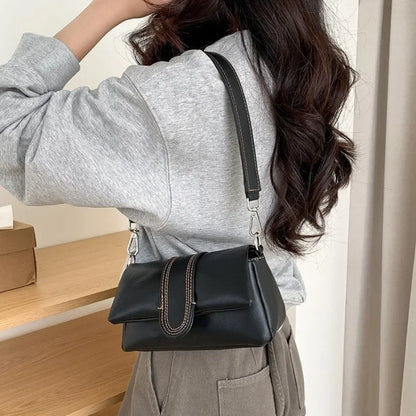 vzyzv  -  Trendy Fashion All Match Chic Handbags Sweet Y2k Aesthetic Elegant Women Shoulder Bags Office Lady Korean Casual Underarm Bag