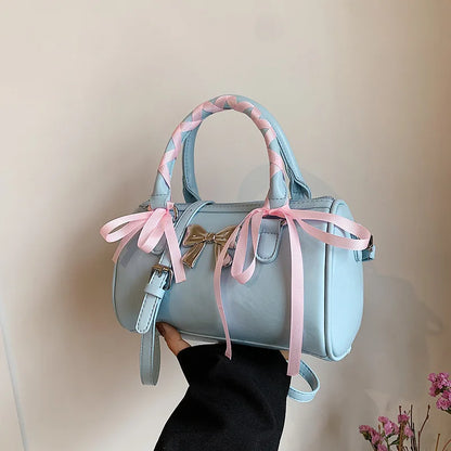 vzyzv  -  Trendy Casual Chic Bow Women's Handbags Sweet Y2k Aesthetic Fashion All Match Shoulder Bag Korean Elegant Ladies Crossbody Bags