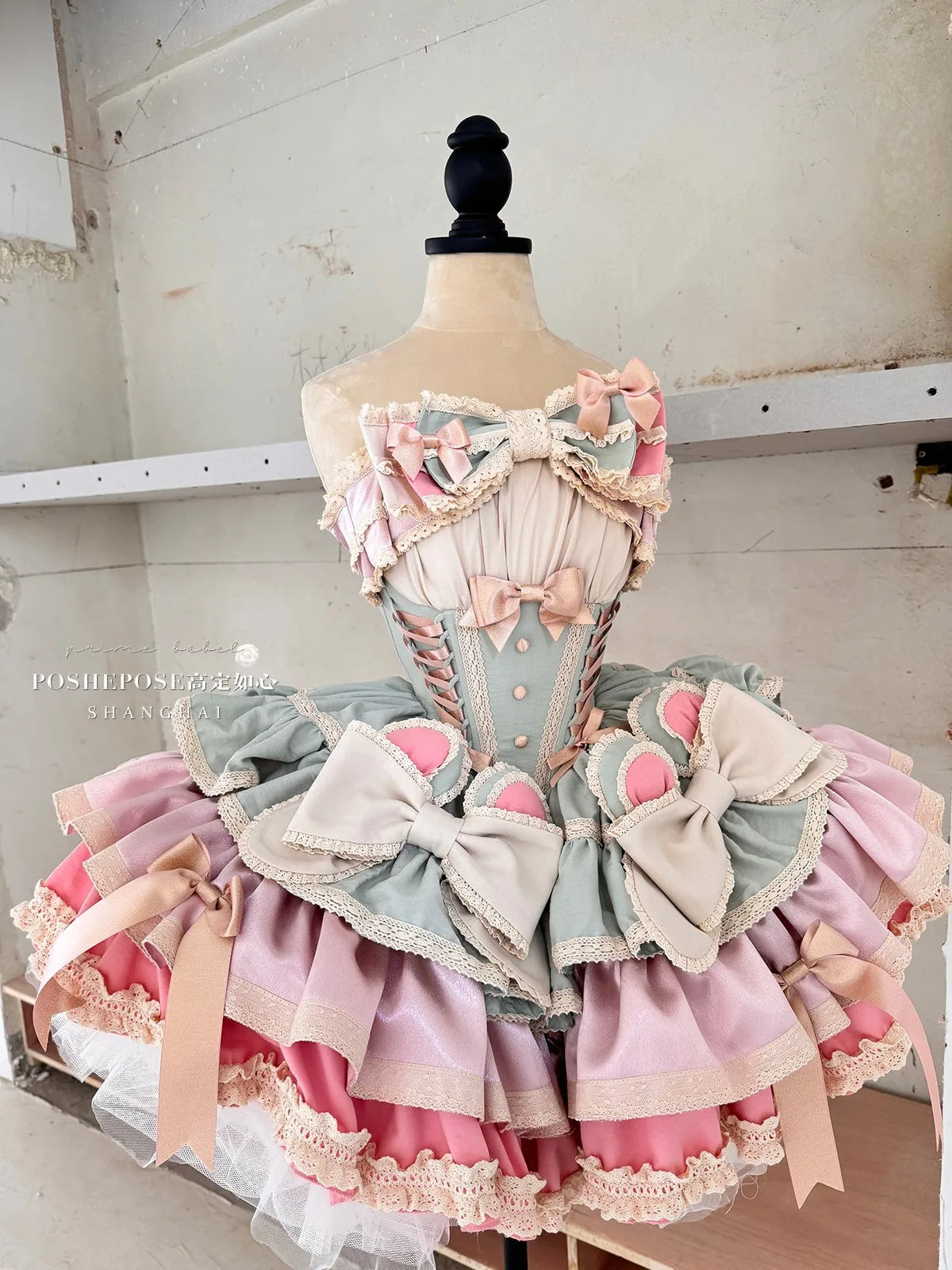 vzyzv -  New 2024 Spring Summer Lolita Sweet Girl Women's Strapless Princess Dress Big Bow Lace Ruffled Pettiskirt Mini Party Dresses