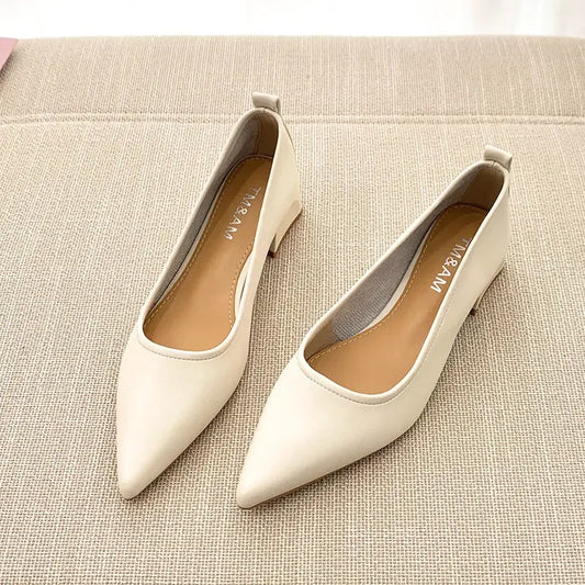 vzyzv  -  Ladies Pumps Pointed Toe With Medium Heels Women's Shoes Korean Style Luxury Quick Delivery Non Slip Hot Trendy And Low Price