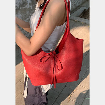 vzyzv  -  Korean Niche Underarm Tote Bag for Women 2024 New College Style Large Capacity Single Shoulder Commuting Bags