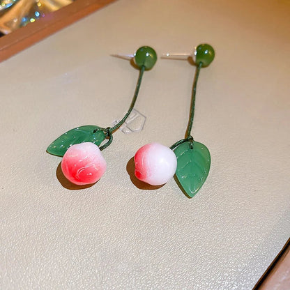 vzyzv  -  1Pair Fashion Grape Orchid Earrings For Women Simple Cute Fruit Pendant Earring Party Trendy Jewelry Accessories Gift