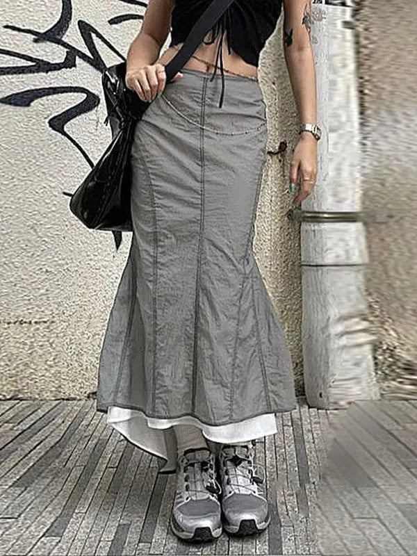 vzyzv -  Y2K Skirts  Aesthetics Basic Belted Low Waist Micro Women Pockets Denim Skirt Cute Bottoms Summer Fashion 90s Culb