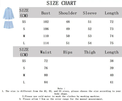 vzyzv -  Summer Casual Striped 2 Piece Set 2024 New Long Sleeve Back Lace-up Shirt+Elastic Waist Shorts Sets Elegant Fashion Women's Suit