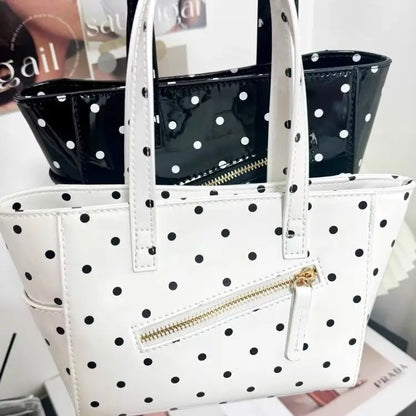 vzyzv  -  New Sweet Girl Japanese Polka Dot Handbag Cute French  New Women's Handbag