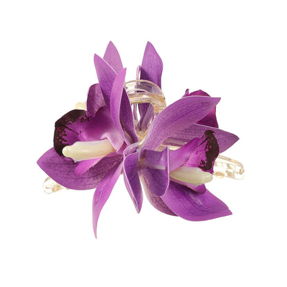 vzyzv  -  Small Hair Clip Orchid Flower Hair Claws Headwear Women Fashion Retro Shark Clips Hairpin Hair Accessories