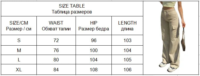 vzyzv  -  Y2k Cargo Pants Baggy Wide Leg Trousers Women Streetwear Fashion Apricot Straight Jeans Pocket Loose High Waisted Jeans Trousers