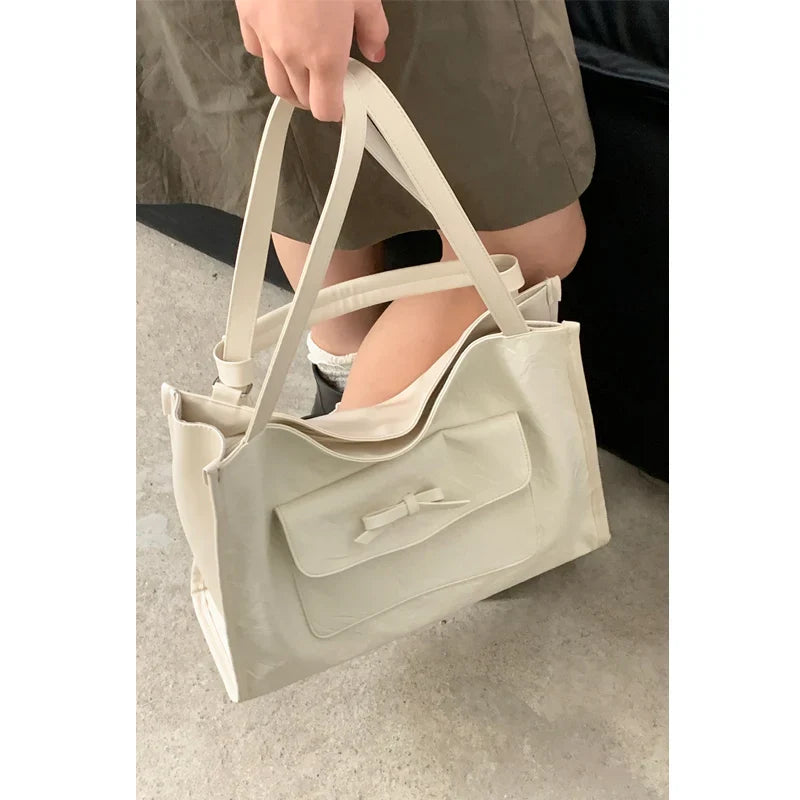 vzyzv -  Korean Large Capacity Shoulder Bag Women's 2024 New Summer Fashion Commuter Handbag Versatile Casual Tote Bags