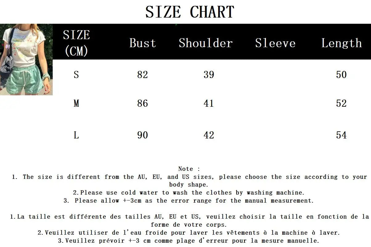 vzyzv  -  Plant Flowers Print Slim Short Sleeve Summer New Korean Fashion O Neck T-shirts For Women Casual Simple Chic Tops Tee Shirt