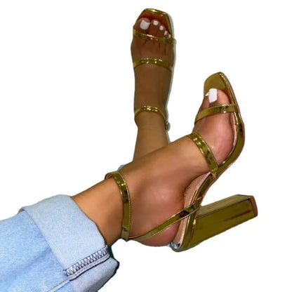 vzyzv -  Fashion Sexy High Heel Shoes Woman Europe Summer Women Sandals Buckle Strap Plus Size 43 Sandals for Women Platform sandals