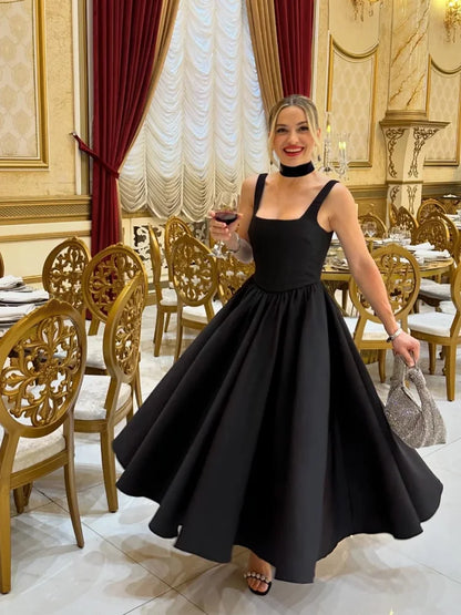 vzyzv  -  Fashion Black Backless Long Dress Women Elegant Sleeveless High Waist Evening Robe 2024 Chic Female Night Club Party Vestidos