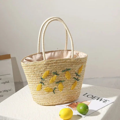 vzyzv -  Handmade Straw women Handbags Summer Tote Large capacity Embroidery Vacation Beach bag Female Shoulder Bag bolsa feminina