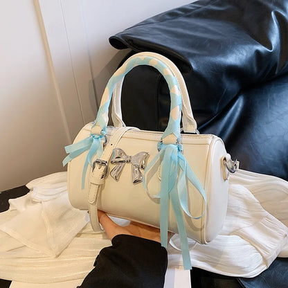 vzyzv  -  Trendy Casual Chic Bow Women's Handbags Sweet Y2k Aesthetic Fashion All Match Shoulder Bag Korean Elegant Ladies Crossbody Bags