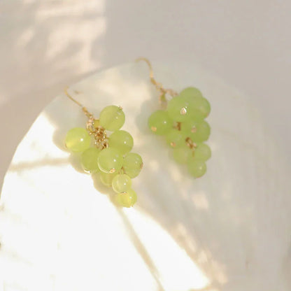 vzyzv  -  1Pair Fashion Grape Orchid Earrings For Women Simple Cute Fruit Pendant Earring Party Trendy Jewelry Accessories Gift