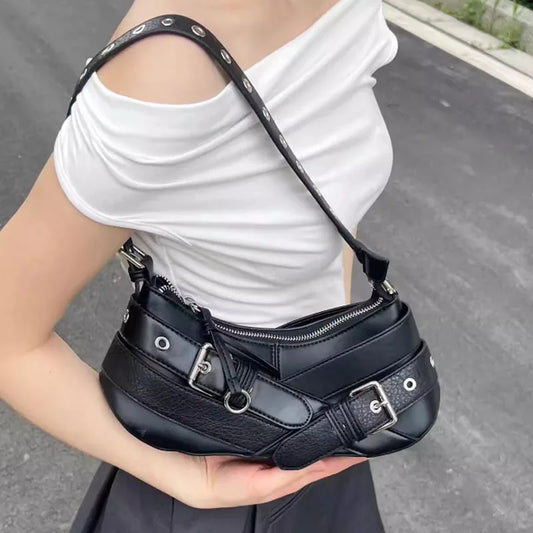 vzyzv  -  Retro Women Handbag PU Leather Shoulder Totes Underarm Vintage Top Handle Bag Female Small Women Bag