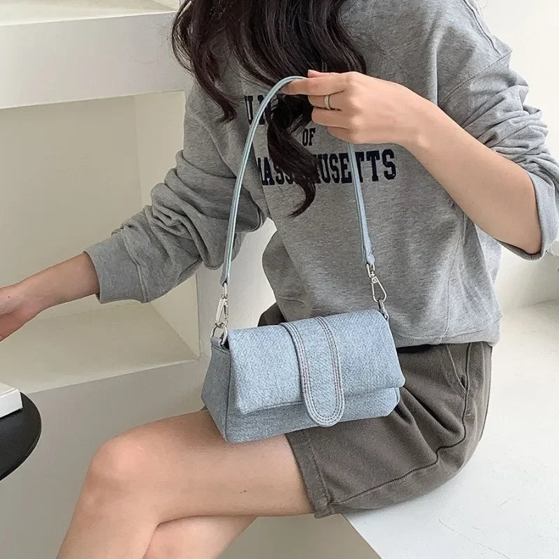 vzyzv  -  Trendy Fashion All Match Chic Handbags Sweet Y2k Aesthetic Elegant Women Shoulder Bags Office Lady Korean Casual Underarm Bag