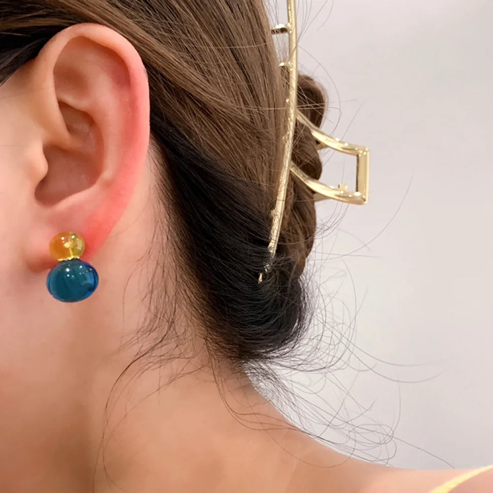 vzyzv -  Summer Acrylic Colorful Earrings Women's Contrast Fashion Earring