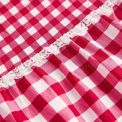 vzyzv -  Y2k Plaid Tiered Maxi Skirts for Women High Waist Flowy A line Gingham Skirts Vintage Ruffle Midi Skirts for Summer Holiday