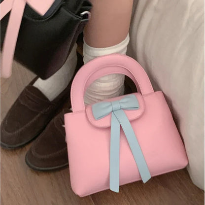 vzyzv  -  New Women Fashion Trendy Top-Handle Bags Elegant Sweet Chic Bow Clutches All Match Fairy Y2k Aesthetic Purses and Handbags