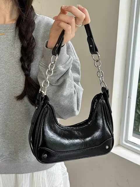 vzyzv  -  Crossbody Bags for Women Solid Simple Purses Office Lady Elegant Fashion Handbags Korean Luxury Design Y2k Vintage Shoulder