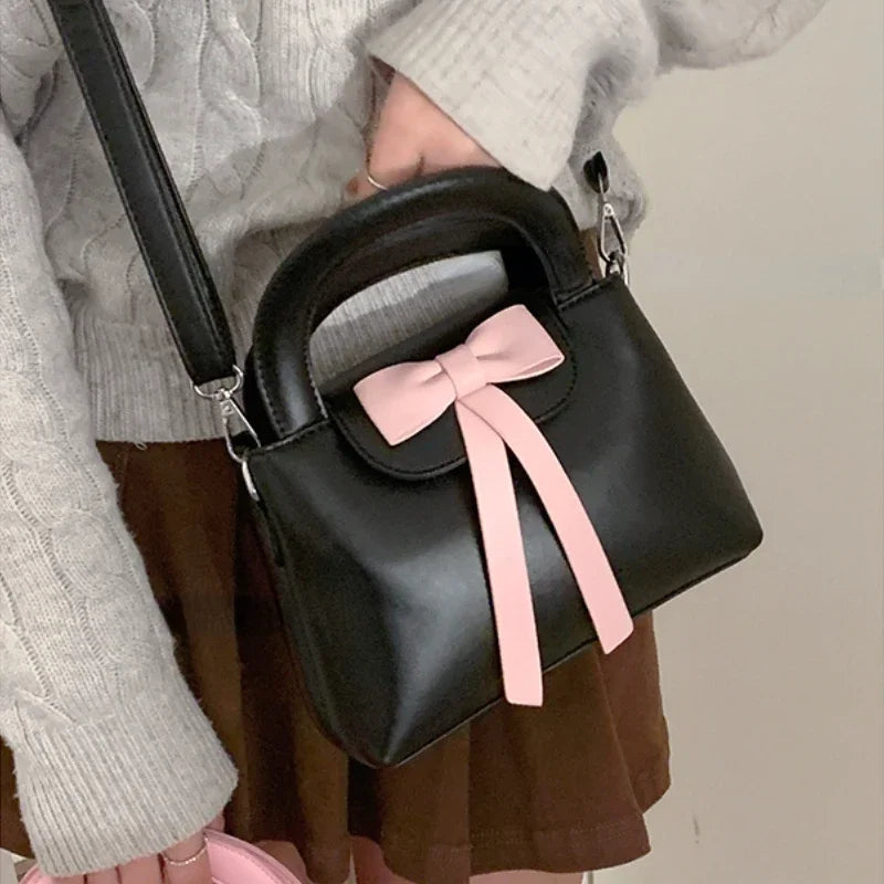 vzyzv  -  New Women Fashion Trendy Top-Handle Bags Elegant Sweet Chic Bow Clutches All Match Fairy Y2k Aesthetic Purses and Handbags