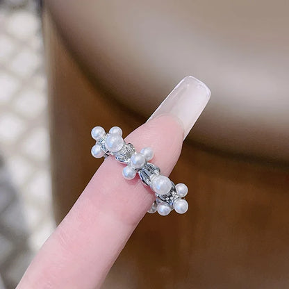 vzyzv  -  New Korean Oil Dropping Metal Opening Ring Fashionable Elegant Simple Geometric Ring Women's Jewelry