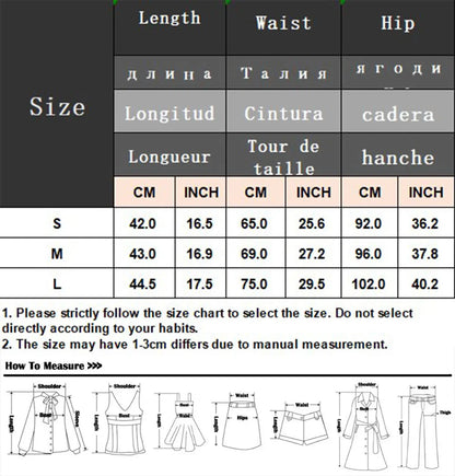 vzyzv  -  Women's Fashionable Lapel Pocket Decorated Short Jacket Suit Retro Plaid Silhouette Women's Thin Short Skirt Suit