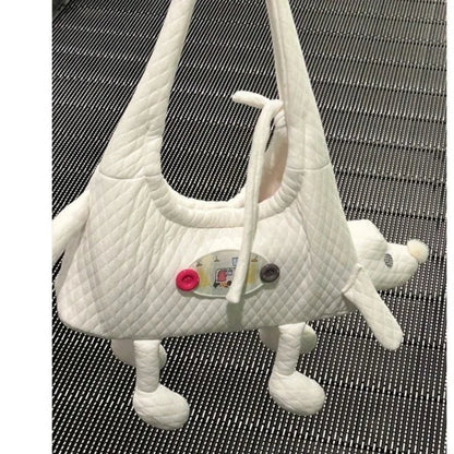 vzyzv  -  Harajuku Cute Dog Shoulder Bags Women Sweet Cool Casual White Handbag Purse Female Hot Girls Kawaii Y2k Handbags Chic