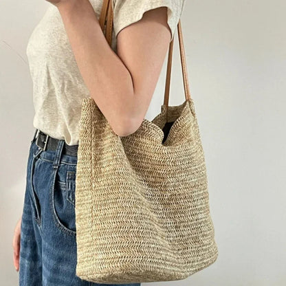 vzyzv  -  Tote Bags for Women Korean New Casual Y2k Aesthetic Crochet Shoulder Bag All Match Simple Streetwear Fashion Handbags Japanese