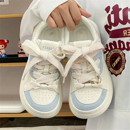 vzyzv -  Kawaii Women Vulcanize Shoes Spring Summer 2024 Platform Sneakers Tennis Female Flats Casual Cute Skateboard Footwear