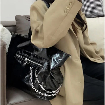 vzyzv  -  College Students Casual All Match Tote Bag High-capacity  Fashion Women's Handbags 2024 Trendy Korean Shoulder Bags