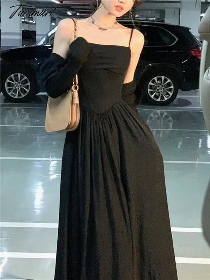 Dress Women Elegant Summer New Fashion Evening Party Vestido Vintage Spring Sleeveless Sexy Midi Dresses Female Clothes