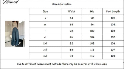 vzyzv American Retro High Waist Wide Leg Jeans for Women Fashion High Street Loose Mopping Pants Harajuku Hot Girl Straight Trousers