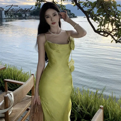 vzyzv  -  Beach Korean Dresses for Women Sexy  Vestido Midi Party Dresses Woman Robes Longues Roupa Feminina Women Clothing 2024 New A.