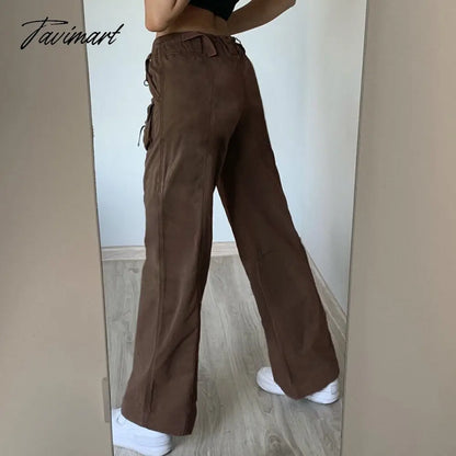 vzyzv  Casual Pocket Overalls Straight Oversized Pants Retro Harajuku Low Waist Longwide Leg Pants Loose Jeans Streetwear Women