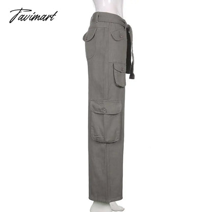 vzyzv  Casual Pocket Overalls Straight Oversized Pants Retro Harajuku Low Waist Longwide Leg Pants Loose Jeans Streetwear Women