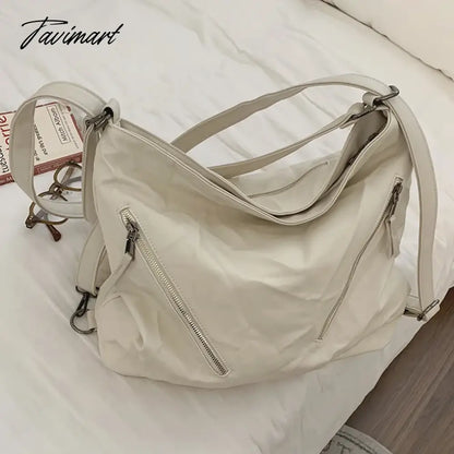 Tavimart Causal Canvas Women Backpack Tote Bag Korean School Book Laptop Backpack for Women Fashion Travel Shopping Shoulder Bag